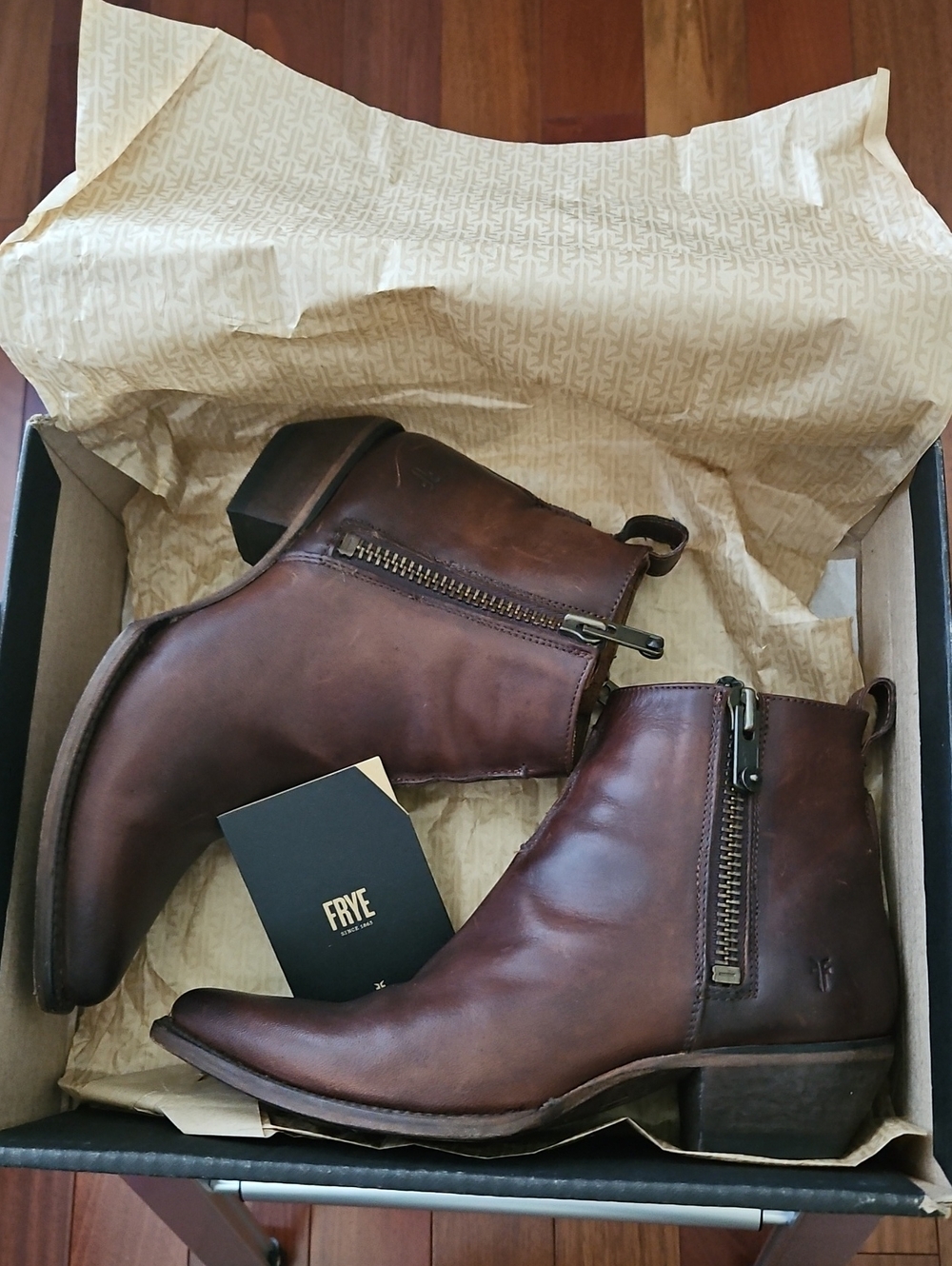 Frye Sacha Moto Shortie Boots.